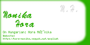 monika hora business card